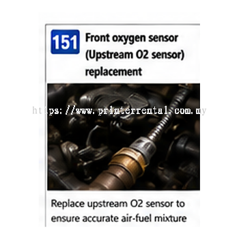 Front Oxygen Sensor Upstream O2 Sensor Replacement