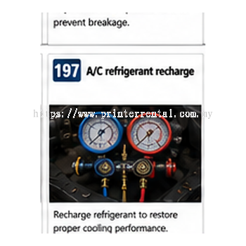 AC Refrigerant Recharge