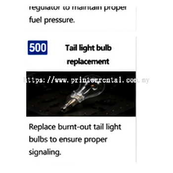 Tail Light Bulb Replacement