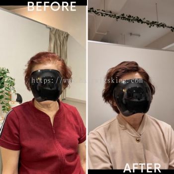 Invisible Coloured Hair Wig Before & After | Natural Hair Transformation in, KL Malaysia