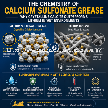 The Chemistry of Calcium Sulfonate in Grease: Why Crystalline Calcite Outperforms Lithium in Wet Environments