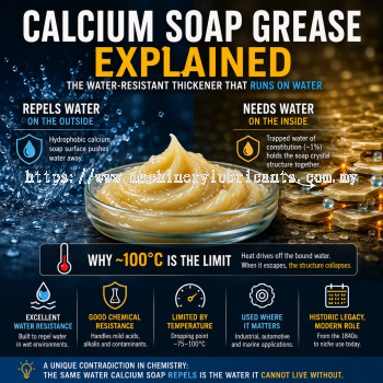 Calcium Soap Grease Explained: The Water-Resistant Thickener That Runs on Water