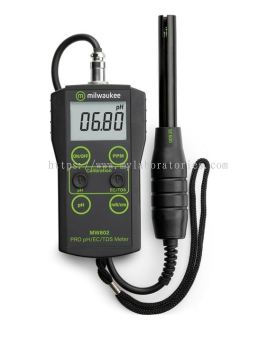 Milwaukee MW802 PRO 3-in-1 pH, EC, TDS Combo Meter with ATC