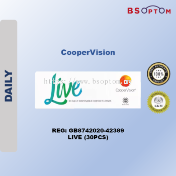 Cooper Vision Live Silicone Hydrogel Daily Contact Lenses (30pcs)