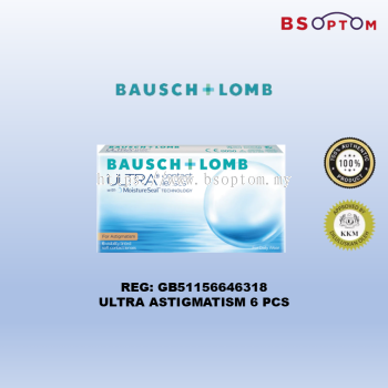 Bausch + Lomb ULTRA Toric Silicone Hydrogel Monthly Clear Lens (6PCS)