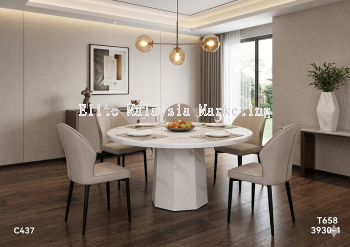 Round Marble Dining Table