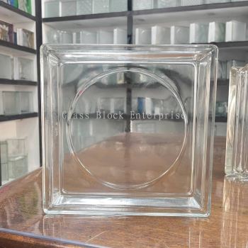 Sun Pattern Clear Glass Block