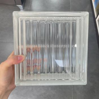 Sun Pattern Clear Glass Block
