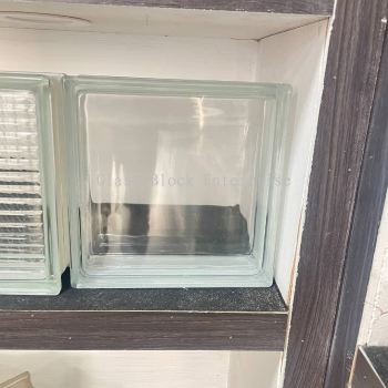 Sun Pattern Clear Glass Block