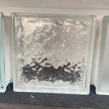 Sun Pattern Clear Glass Block