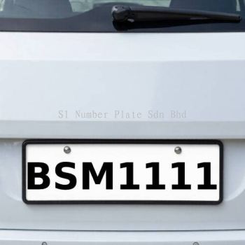 Four Digit Plate Number | BSM1111