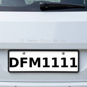 Four Digit Plate Number