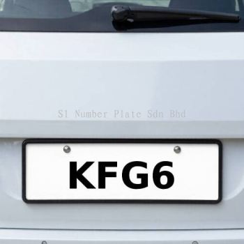 Single Digit Plates Number | KFG6