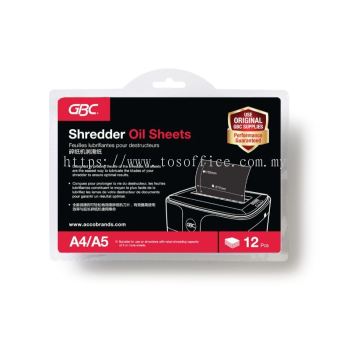 GBC Shredder Oil Sheets