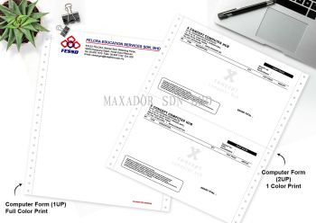 One Color Or Full Colors Computer Form Printings