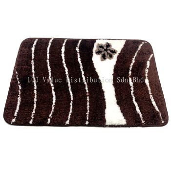 Brown Pattern Floor Mat