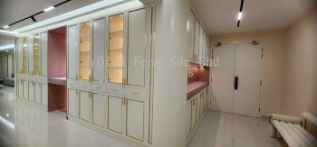 Luxe Display Storage Cabinet with Integrated Niche