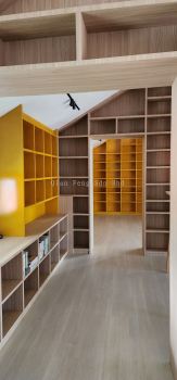 Dual-Tone Library Display Cabinet System