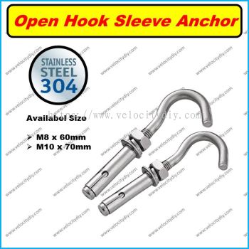 ׸ֿǽStainless Steel Open Hook Sleeve Anchor 2pcs