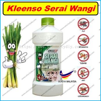 （预防害虫地板清洁剂）Kleenso Serai Wangi Liquid Wax Floor Cleaner 1 Liter