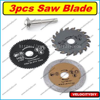 3pcs HSS Circular Saw Blade Cutting Blade Cutting Disc for Wood Metal Tiles