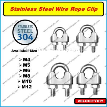 304ͷWire Rope Cable Clip Clamp SUS304 Stainless Steel U Bolt Saddle Fastener Rope Clip