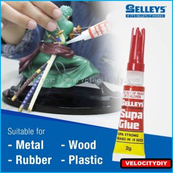 （10秒胶特快强力胶）Selleys Supa Glue Super Glue Gam Gajah 3mlx2pcs