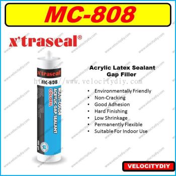 （有色美缝胶/有色补土） X'TRASEAL MC-808 Colofil Multi-Colour Acrylic Gap Filler Gap Sealant 480gm