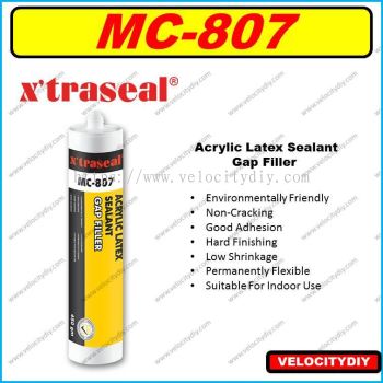 （补缝胶/补土） X'TRASEAL MC-807 Acrylic Latex Sealant Gap Filler Gap Sealant 450gm