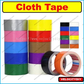 （彩色布胶带）2" x 7yard 48mm x 6m Cloth Tape Binding Tape Tap Kain