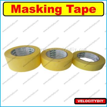 （油漆喷漆胶纸）General Purpose Masking Tape Tap Kertas Painting Tape Marking 50m