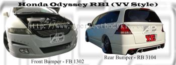 Honda Odyssey RB1 VV Style Bumperkits 