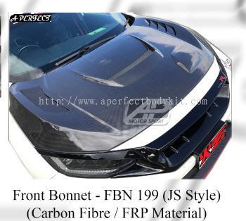 Honda Civic FC 2015 Front Bonnet (JS Style) (Carbon Fibre / FRP Material) 