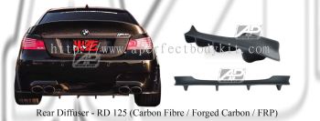 BMW 5 Series E60 Rear Diffuser (Carbon Fibre / Forged Carbon / FRP Material) 