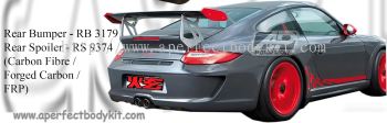 Porsche Carrera 997 GT3 Rear Bumper, Rear Spoiler (Carbon Fibre / Forged Carbon / FRP)