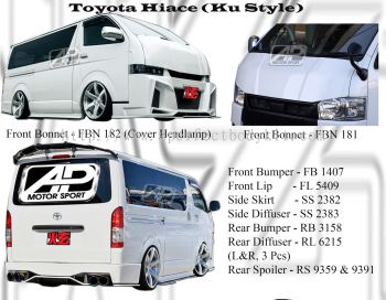 Toyota Hiace Ku Style Bumperkits 