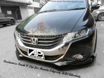 Customize Front V Lip for Honda Odyssey RB3 Absolute 