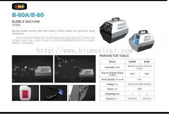 B-60A or B60 Bubble Machine