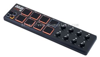 Akai LPD8 USB Pad Controller W/ 8 Velocity-Sensitive Pads