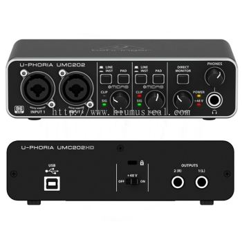 Behringer U-Phoria UMC202HD USB Audio Interface