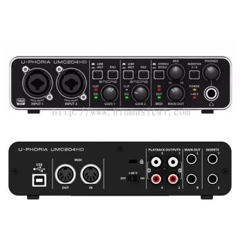 Behringer U-Phoria UMC204HD USB Audio Interface