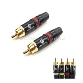 Yongsheng Neutrik YS373-2 High Quality RCA Jack (Red Stripe)