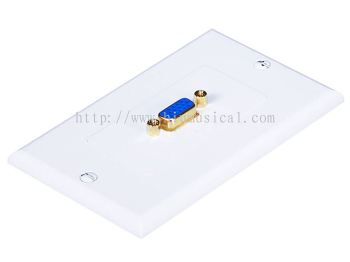 One Female VGA point Metal Wall Panel