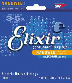 Elixir 12002 Guitar Strings Super Light / .009 - .042