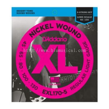 D'Addario EXL170-5TP XL Nickel Wound Regular Light Gauge