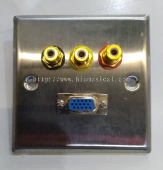 VGA & RCA Wall Panel with Plate