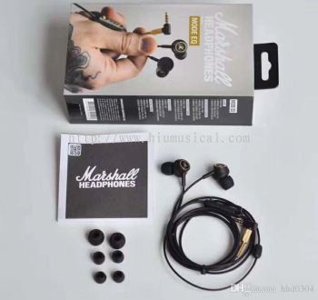 Marshall Mode EQ in-Ear Headphones, Black/Brass 