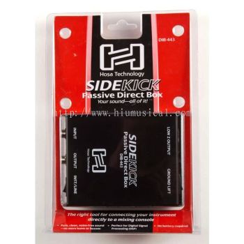 Hosa Sidekick Passive DI Box, 1/4 in TS to XLR3M