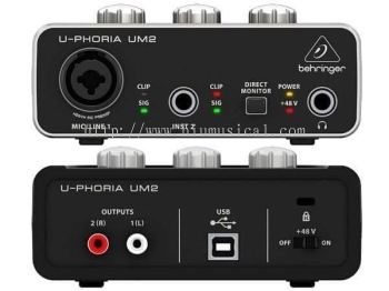 Behringer U-Phoria UM2 USB Audio Interface 