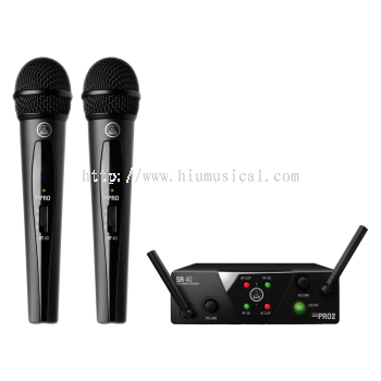 AKG WMS40 Mini Dual Vocal Set Wireless Microphone Set